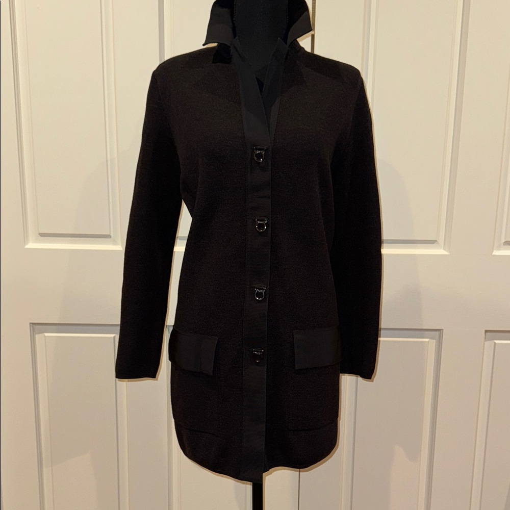 Rare vintage Salvatore Ferragamo Wool Sweater/Jacket